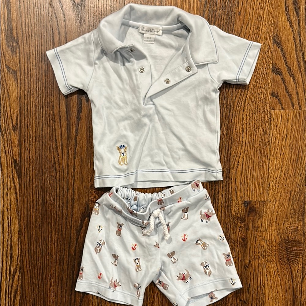 Kissy Kissy Light Blue Kids Matching Set